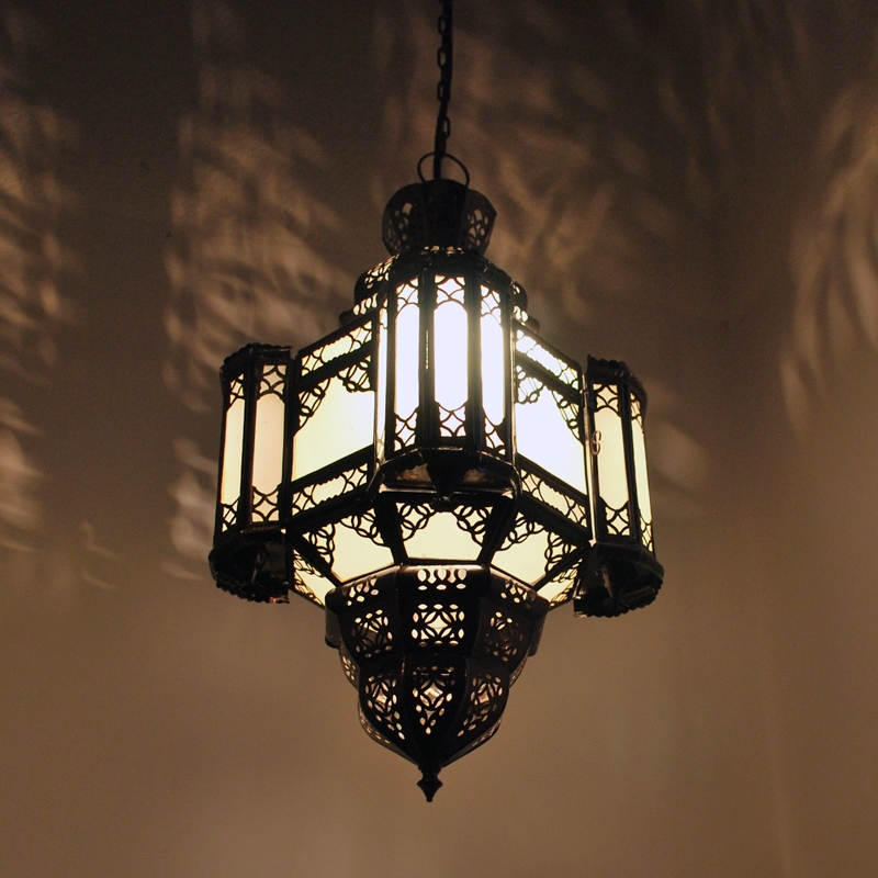 Orientalische Lampe Hängeleuchte Marokkanische Latarne Hängelampe AMARA H50cm